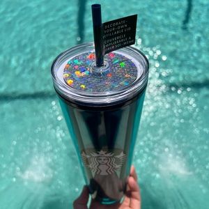 Starbucks 2022 Green Blue Decorate Your Own Tumbler